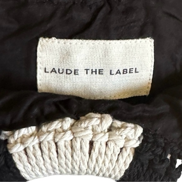 Laude the Label x Curateur The Gabby Boho Macrame Tote Bag NWT Handmade in India - Picture 3 of 6
